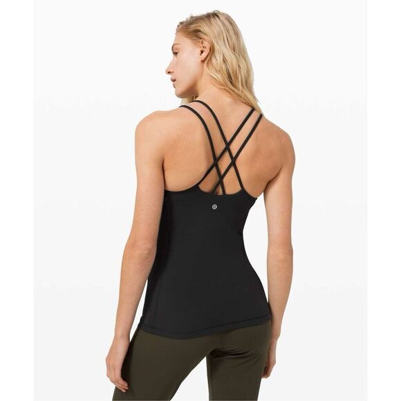 Lululemon Free To Be Tank *Nulu Black size 10 - Picture 1 of 5